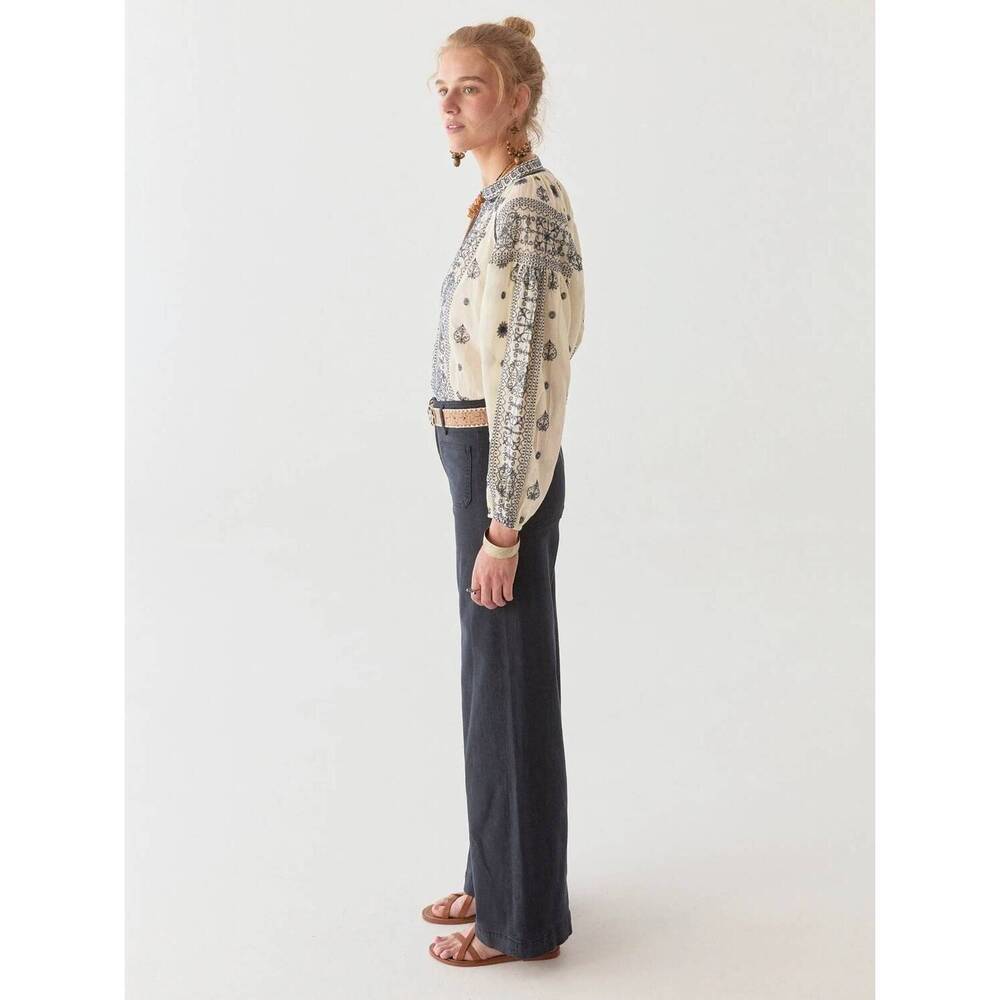 NEW MAISON HOTEL stephanie blouse in off white - Picture 6 of 6
